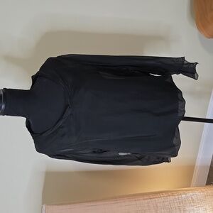 Elegant Black Sheer Blouse